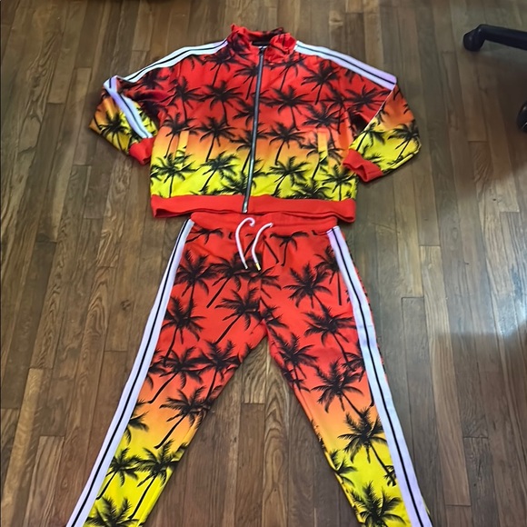 Vibrant Palm Tree Tracksuit - Picture 1 of 3